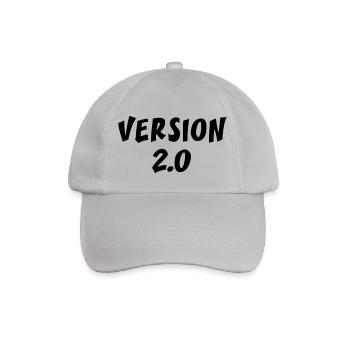 Version 2.0 - Baseballkappe - Grau - Vorne