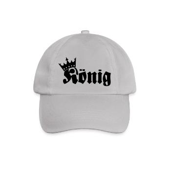 König - Baseballkappe - Grau - Vorne