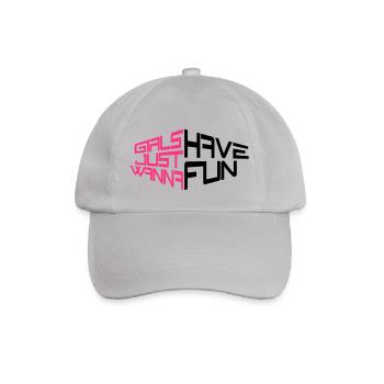 perspektive girls just wanna have fun spruch text - Baseballkappe - Grau - Vorne