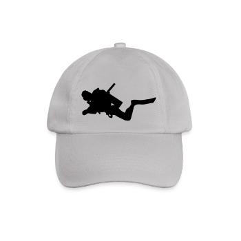 Taucher Tauchen - Baseballkappe - Grau - Vorne