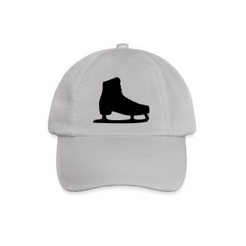 schlittschuh - Baseballkappe - Grau - Vorne
