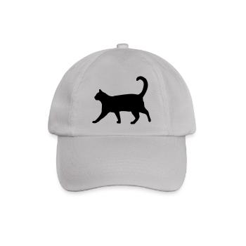 Stolze Katze - Baseballkappe - Grau - Vorne