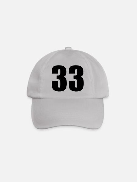 33 - Baseballkappe - Grau