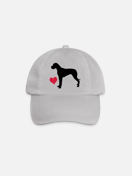 Deutsche Dogge - Baseballkappe - Grau
