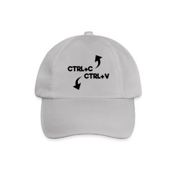 ctrl c ctrl v - Baseballkappe - Grau - Vorne