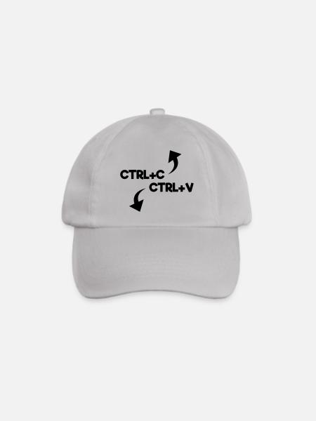 ctrl c ctrl v - Baseballkappe - Grau