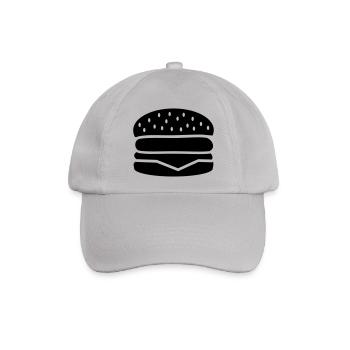 Burger - Baseballkappe - Grau - Vorne