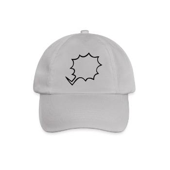 Sprechblase - Baseballkappe - Grau - Vorne