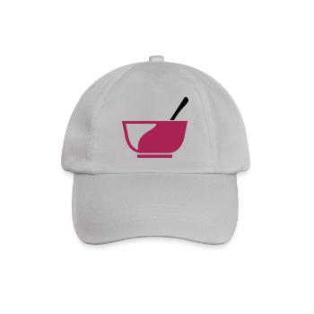 Müslischale zum Frühstück Geschenk - Baseballkappe - Grau - Vorne