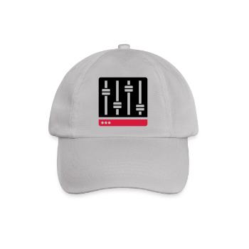 Equalizer Mischpult Geschenk - Baseballkappe - Grau - Vorne