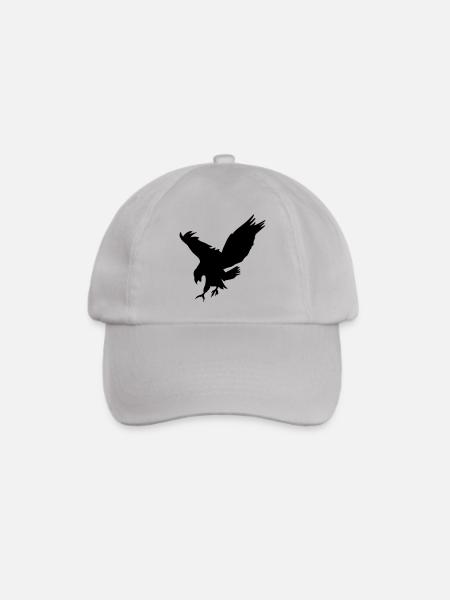 Rabe Tier Idee Geschenk Schnabel Krallen Vogel - Baseballkappe - Grau