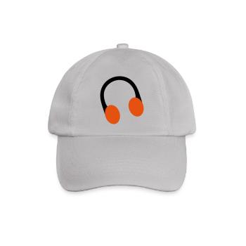Retro-Over-Ear-Kopfhörer-Kopfhörer - Baseballkappe - Grau - Vorne