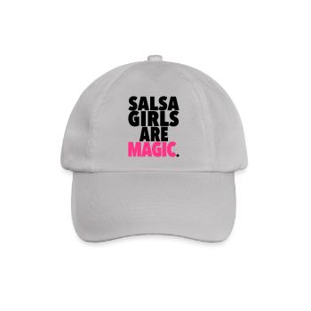 SALSA GIRLS ARE MAGIC - Salsa Dance Fashion - Baseballkappe - Grau - Vorne