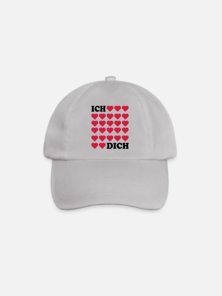 Ich liebe Dich - Baseballkappe - Grau