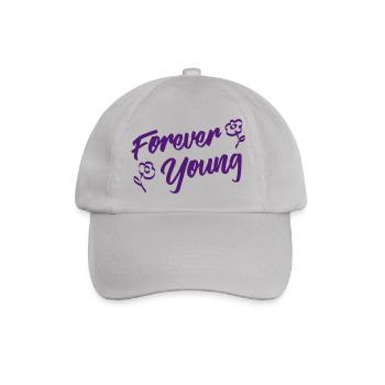 Forever Young - Baseballkappe - Grau - Vorne