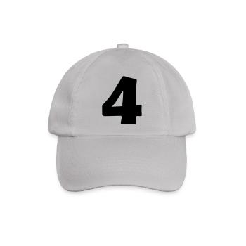 4 - Baseballkappe - Grau - Vorne