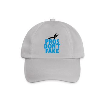 pros don't fake - Baseballkappe - Grau - Vorne