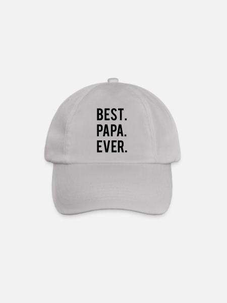 Best papa Ever - Baseballkappe - Grau
