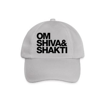 OM SHIVA & SHAKTI - Baseballkappe - Grau - Vorne