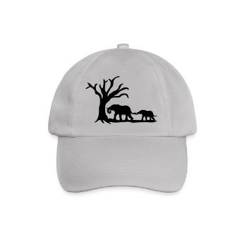 Elephants - Baseballkappe - Grau - Vorne