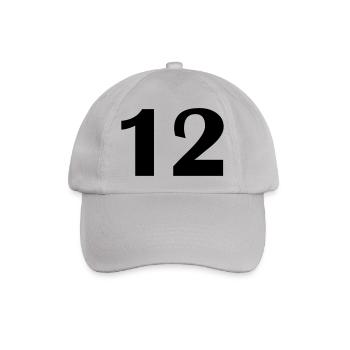 12 - Baseballkappe - Grau - Vorne