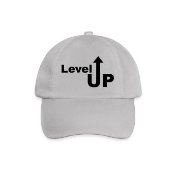 Level Up Aufstieg Pfeil hoch Geschenk geschafft - Baseballkappe - Grau - Vorne