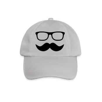 Moustache - Baseballkappe - Grau - Vorne