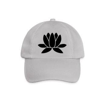 Lotusblume - Baseballkappe - Grau - Vorne