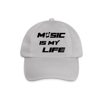 Music - Baseballkappe - Grau - Vorne