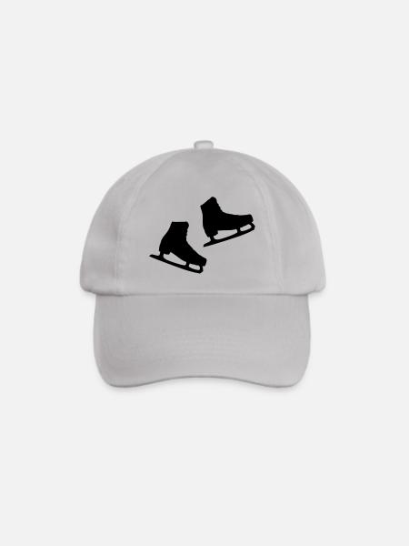 paar_schlittschuhe - Baseballkappe - Grau