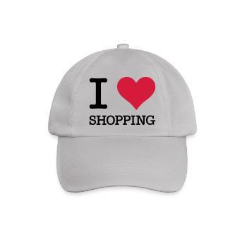 I Love Shopping - Baseballkappe - Grau - Vorne