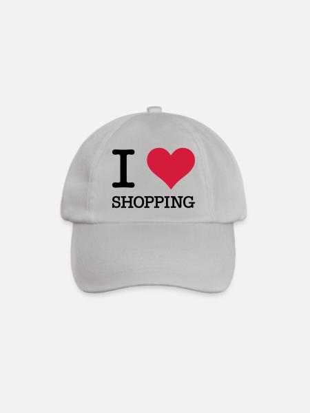 I Love Shopping - Baseballkappe - Grau