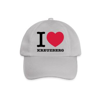 I love Kreuzberg - Baseballkappe - Grau - Vorne