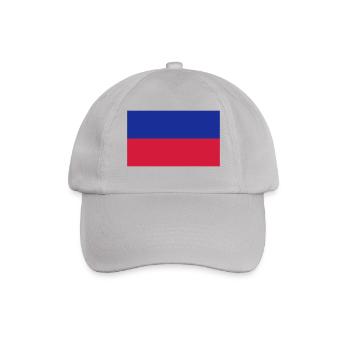 Nationalflagge von Haiti - Baseballkappe - Grau - Vorne