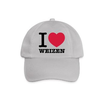 i love weizen - Baseballkappe - Grau - Vorne