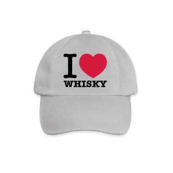 i love whisky - Baseballkappe - Grau - Vorne