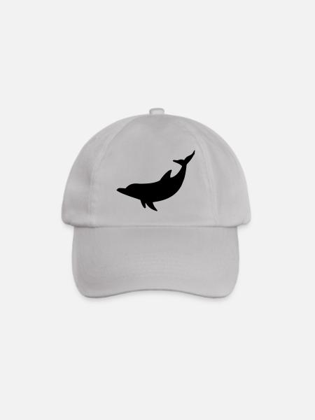 Delfin - Baseballkappe - Grau