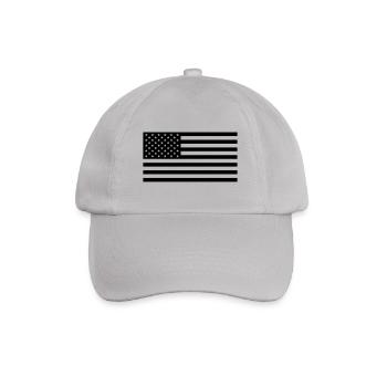 U.S./USA Taktische Flagge - Baseballkappe - Grau - Vorne