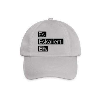 es. eskaliert. eh. - Baseballkappe - Grau - Vorne