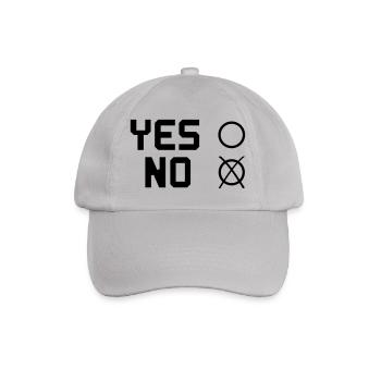 yes NO - Baseballkappe - Grau - Vorne