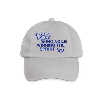 BEING AGILE WINNING THE SPRINT - Baseballkappe - Grau - Vorne