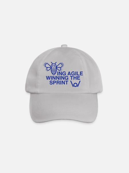 BEING AGILE WINNING THE SPRINT - Baseballkappe - Grau