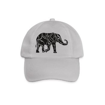 Elefant tattoo - Baseballkappe - Grau - Vorne