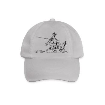 knight ritter sword schwert armor8 - Baseballkappe - Grau - Vorne