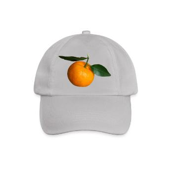 mandarin clementine tangerine mandarine veggie obs - Baseballkappe - Grau - Vorne