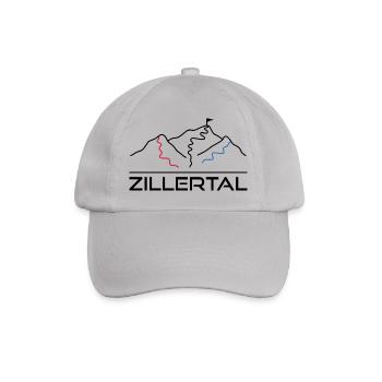 Wintersport Skipiste Zillertal - Baseballkappe - Grau - Vorne