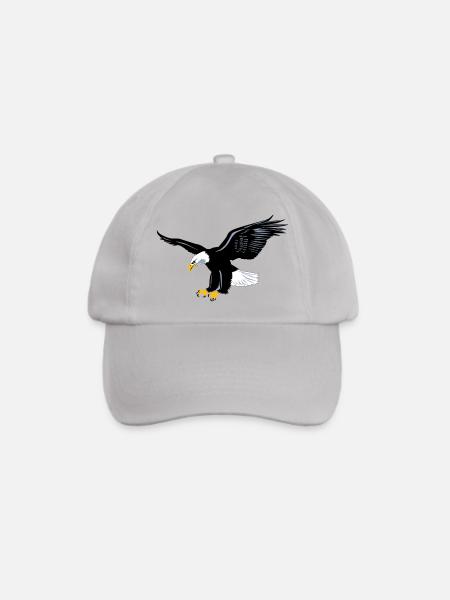 Adler stark stolz - König der Lüfte - Baseballkappe - Grau