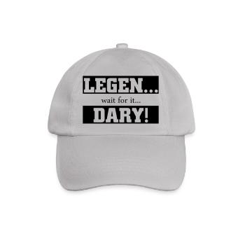 00497 Legendary wait for it - Baseballkappe - Grau - Vorne