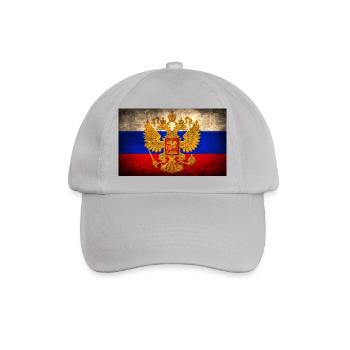 Russian Flag - Baseballkappe - Grau - Vorne
