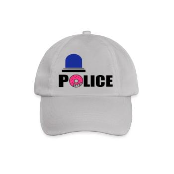 Polizei d - Baseballkappe - Grau - Vorne